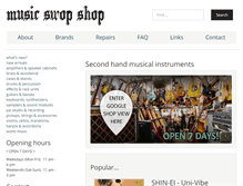 Tablet Screenshot of musicswopshop.com.au